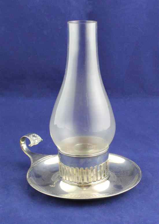 Appraisal: A Victorian silver chamberstick by Hunt Roskell of circular form