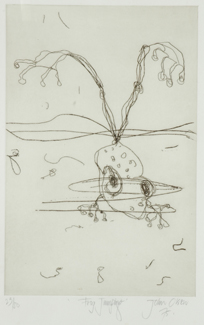 Appraisal: John Olsen born Frog Jumping etching signed 'John Olsen '