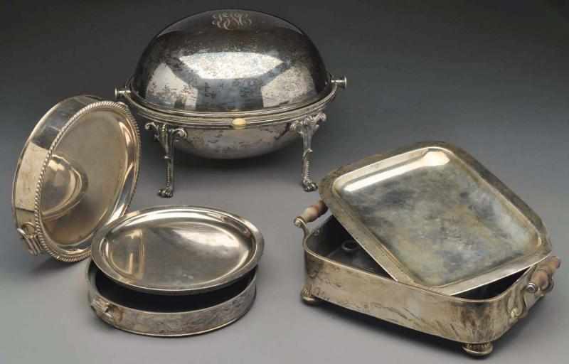 Appraisal: A Group of English Silver Plated Articles thC Including an