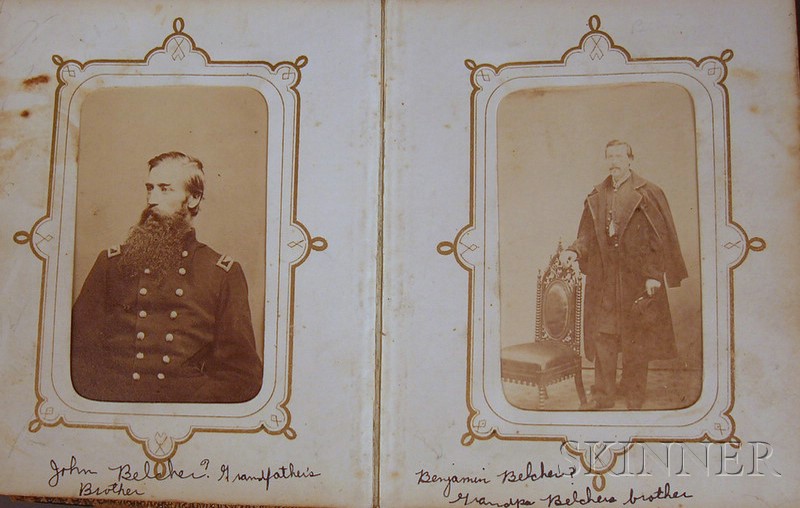 Appraisal: Civil War Era Album Album of Carte de Visites c