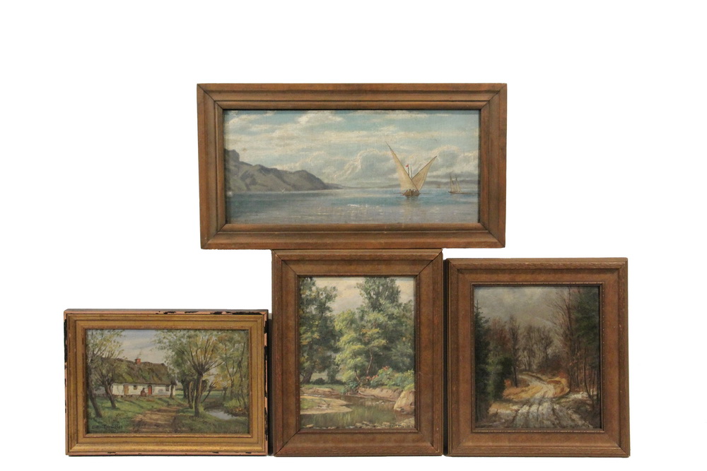 Appraisal: LUDWIG HEITMULLER PA FL Germany Poland - - Four Oil