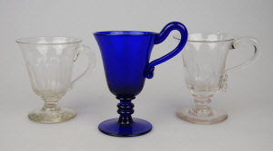 Appraisal: An early th century Bristol blue glass custard cup and