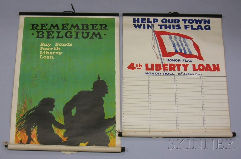 Appraisal: Eleven WWI Lithograph Liberty Loan and Bond Related Posters Ring