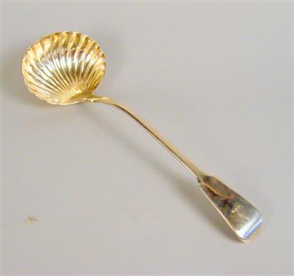 Appraisal: George IV sterling silver ladle london possibly thomas dicks The