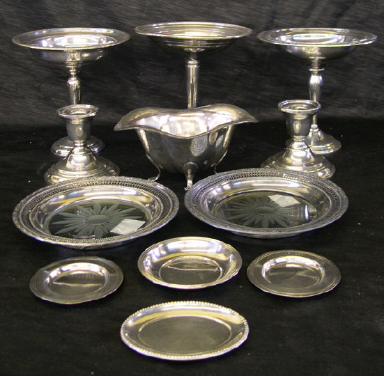 Appraisal: Twelve-Piece Collection of Silver Items consisting of an International weighted