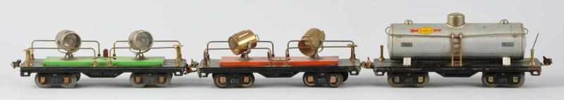 Appraisal: Lot of Tinplate Lionel Freight Cars Description Pre-war Standard gauge