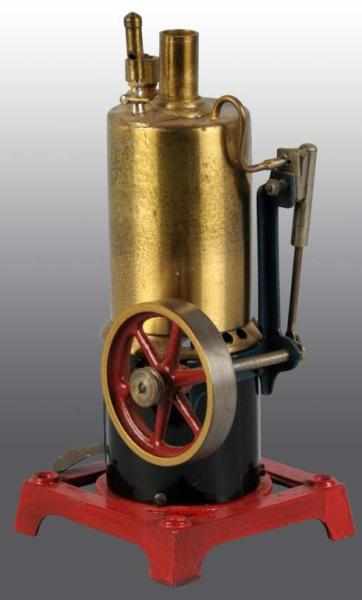 Appraisal: German Made Vertical Steam Engine Description Includes the whistle and