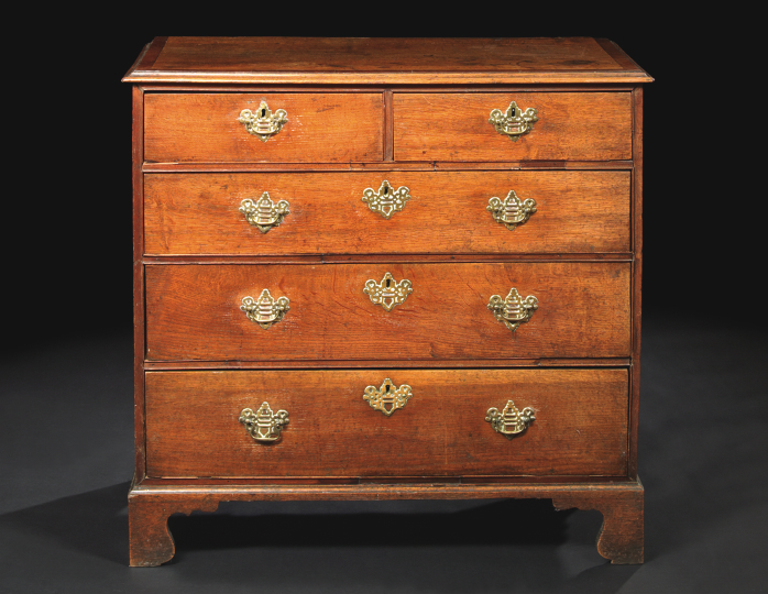 Appraisal: George III Oak Chest fourth quarter th century and later