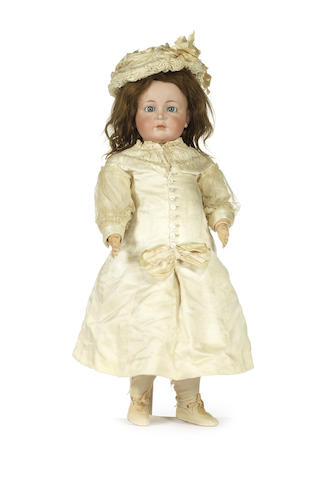 Appraisal: Large Kammer Reinhardt N bisque head character doll With weighted