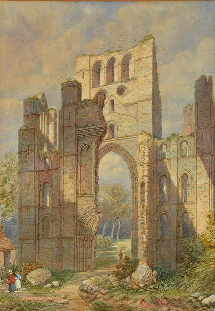 Appraisal: WILLIAM RICHARDSON b 'Kelso Abbey Roxburghshire' signed and dated watercolour