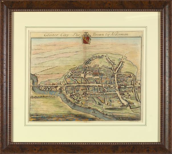 Appraisal: Johannes Kip Dutch ca - Gloster City hand-colored engraving sight