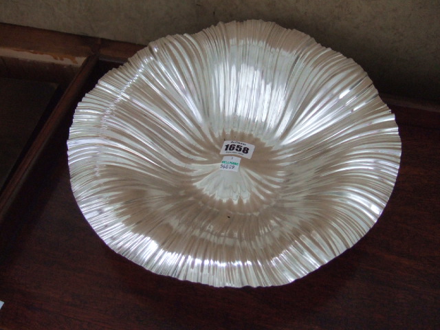 Appraisal: A W M F silvered metal bowl of fluted shaped