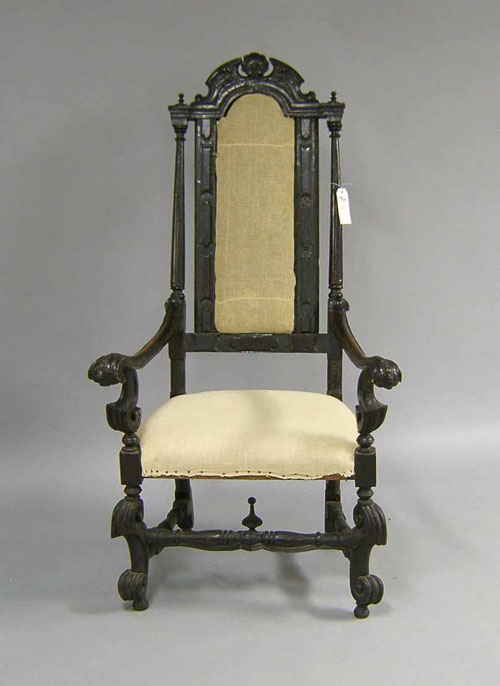 Appraisal: Jacobean style armchair