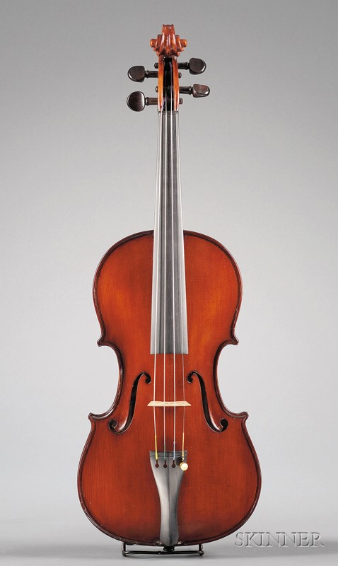 Appraisal: Modern Italian Violin Romedio Muncher Cremona labeled ROMEDIO MUNCHER CREMONA