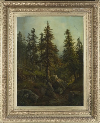 Appraisal: Attributed to Alexander Wyant American - Untitled landscape H x