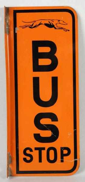 Appraisal: Tin Greyhound Bus Stop Sign Description Circa s Nice small