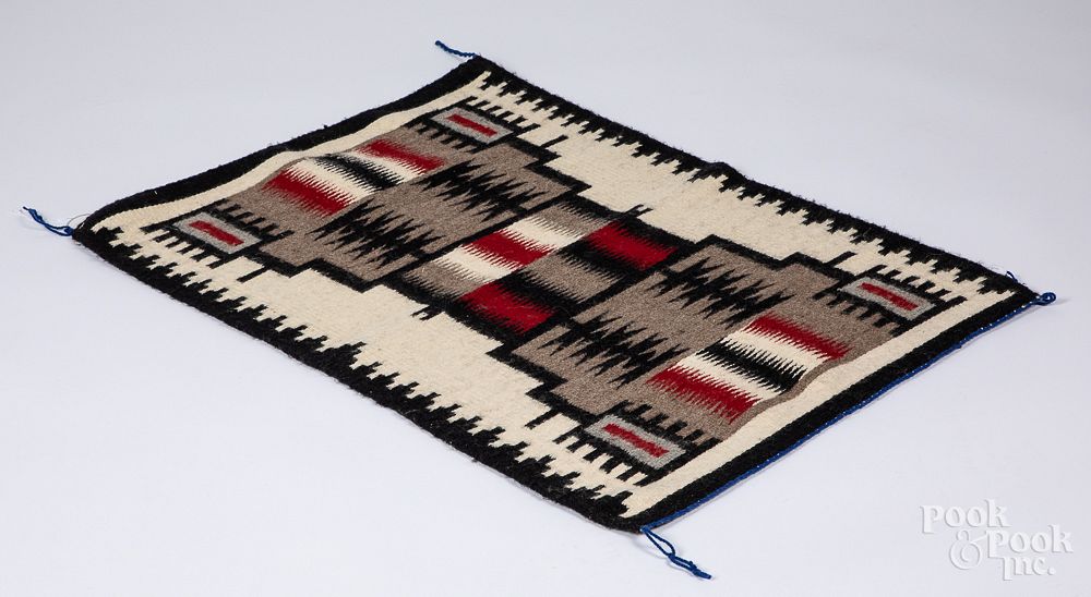 Appraisal: Two Navajo Indian pictorial weavings Two Navajo Indian pictorial weavings