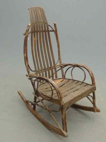 Appraisal: Adirondack rocking chair ' Ht