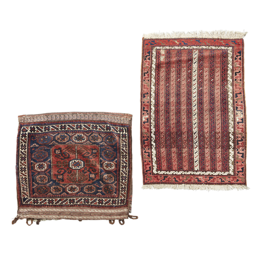 Appraisal: BELOUCH BAGFACE AND RUG EAST PERSIA LATE TH EARLY TH