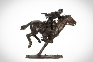 Appraisal: HARRY JACKSON - Pony Express bronze inches high inscribed in