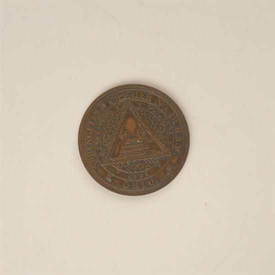 Appraisal: Ornate Ohio Token probably Masonic