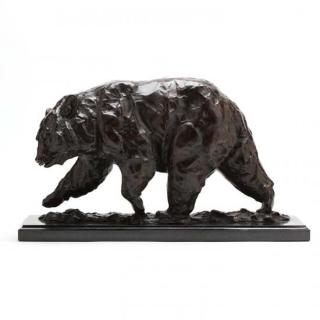 Appraisal: Kenneth Bunn CO b Romping Black Bear bronze on marble