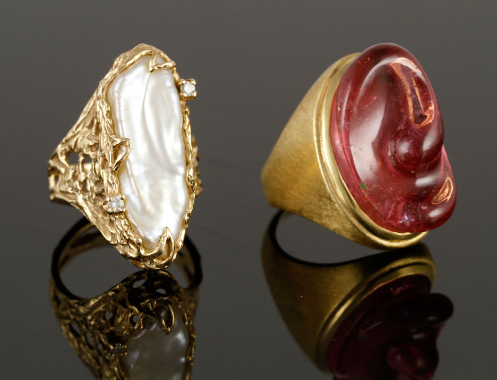 Appraisal: - K and K Gold Rings Two gold rings one