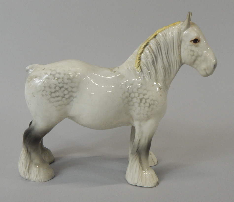 Appraisal: A Beswick ceramic grey Shire horse cm high