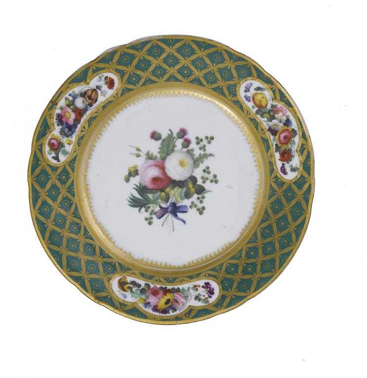 Appraisal: ROYAL A RARE DAVENPORT PLATE FROM THE SERVICE MADE FOR