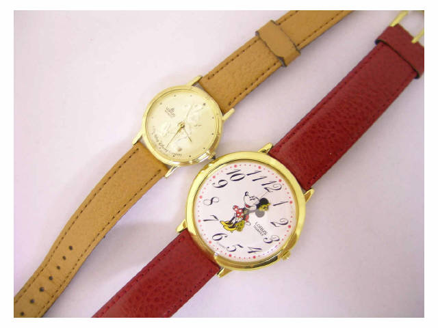 Appraisal: Two Lorus Quartz Mickie amp Minnie Mouse watches one with