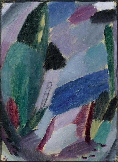 Appraisal: JAWLENSKY ALEXEJ VON Torschok Twer - Wiesbaden Variation Winter II