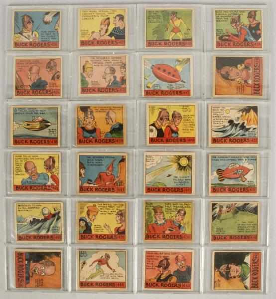 Appraisal: Vintage Buck Rogers Rare Strip Card Set Description All marked