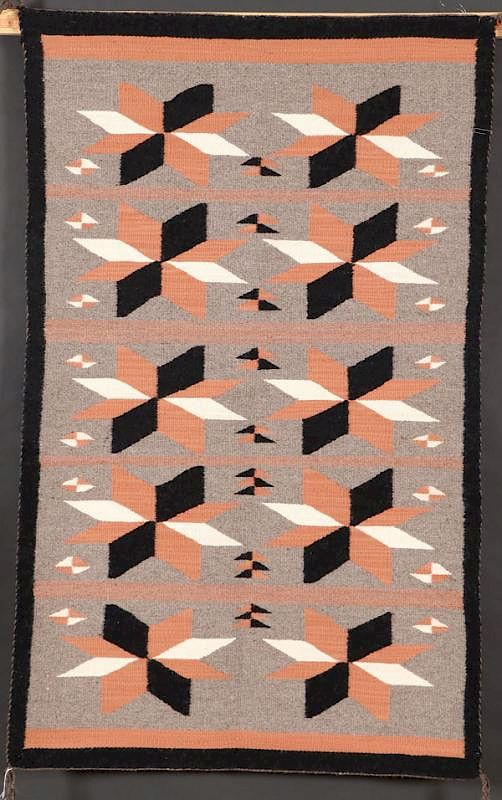 Appraisal: A GROUP OF FOUR SOUTHWEST NAVAJO HANDWOVEN RUG A GROUP