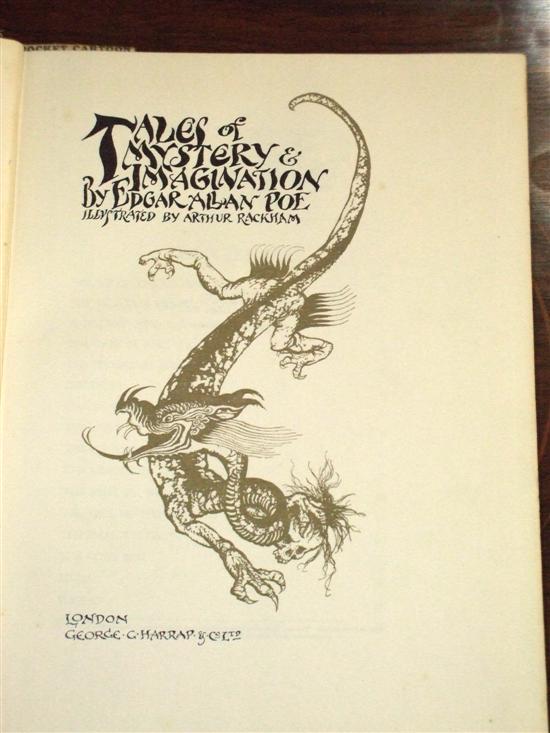 Appraisal: Poe's Tales of Mystery and Imagination ill Arthur Rackham First