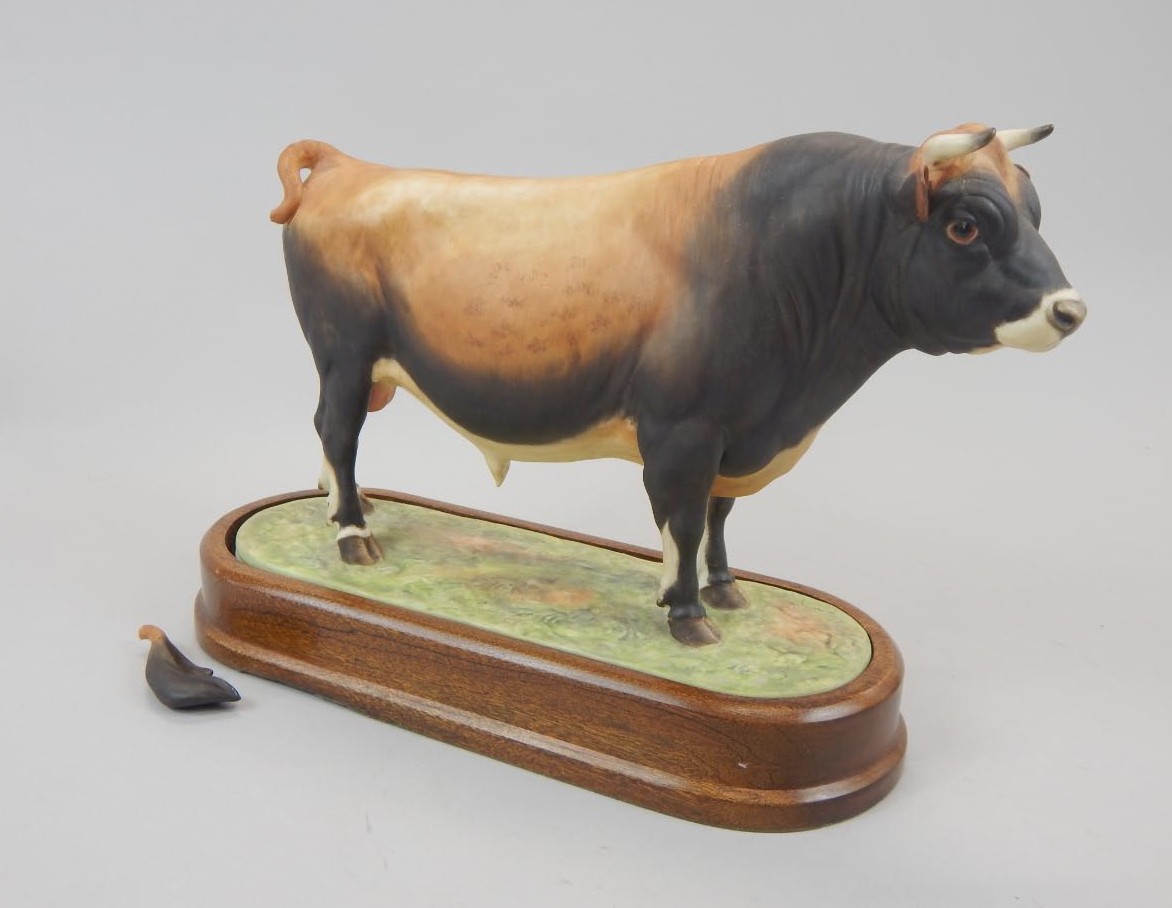 Appraisal: A Royal Worcester porcelain figure of a Jersey Bull modelled