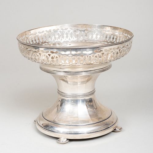 Appraisal: AUSTRIAN SILVER CENTERBOWLMarked ' ' x in diam oz approx