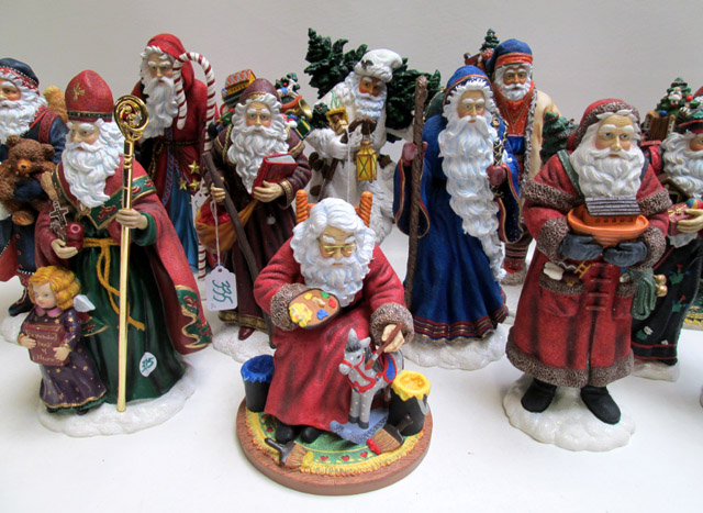 Appraisal: TWELVE PIPKA SANTA CLAUSE SCULPTURES limited edition resin figurines The