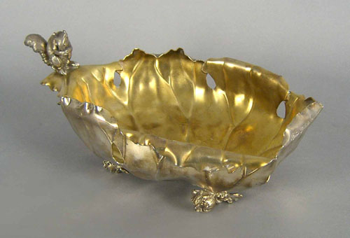 Appraisal: Pairpoint silver plated bowl with squirrel finial w