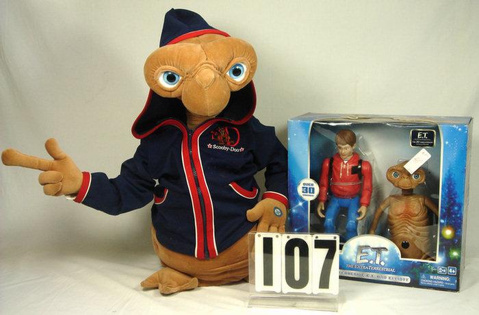 Appraisal: ET plush and Animated ET Box set the plush does