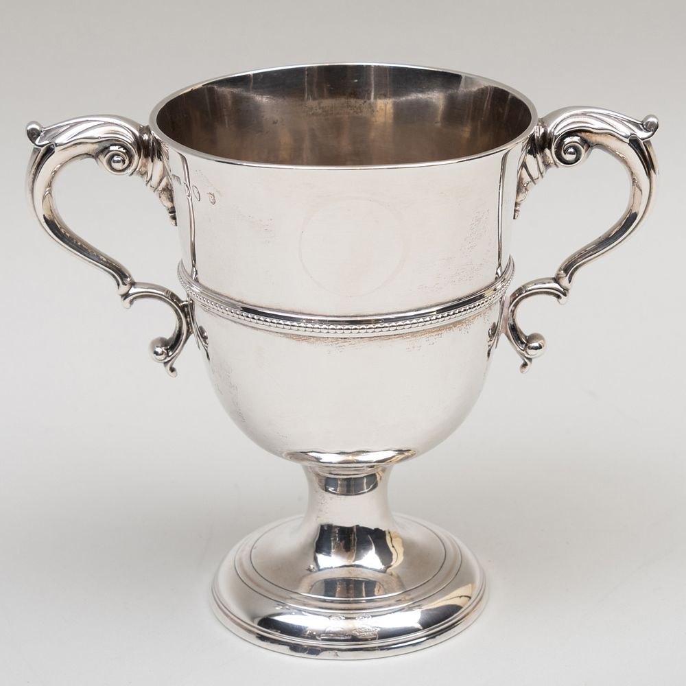 Appraisal: Irish Silver Cup Marked Dublin possibly maker's mark 'M W'