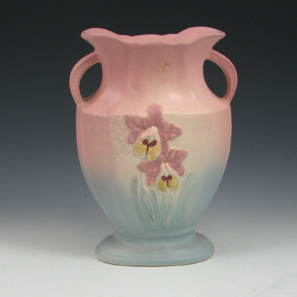 Appraisal: Hull Orchid - Vase - Mint Orchid vase in pink