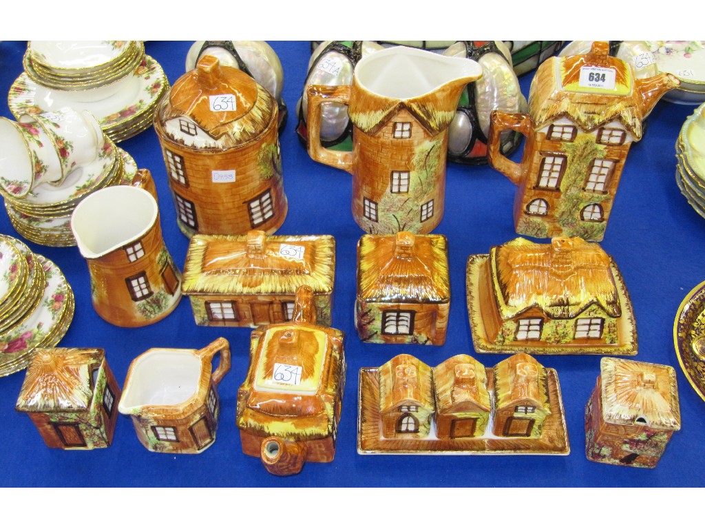 Appraisal: Twelve pieces of Price Kensington Cottage Ware to include biscuit