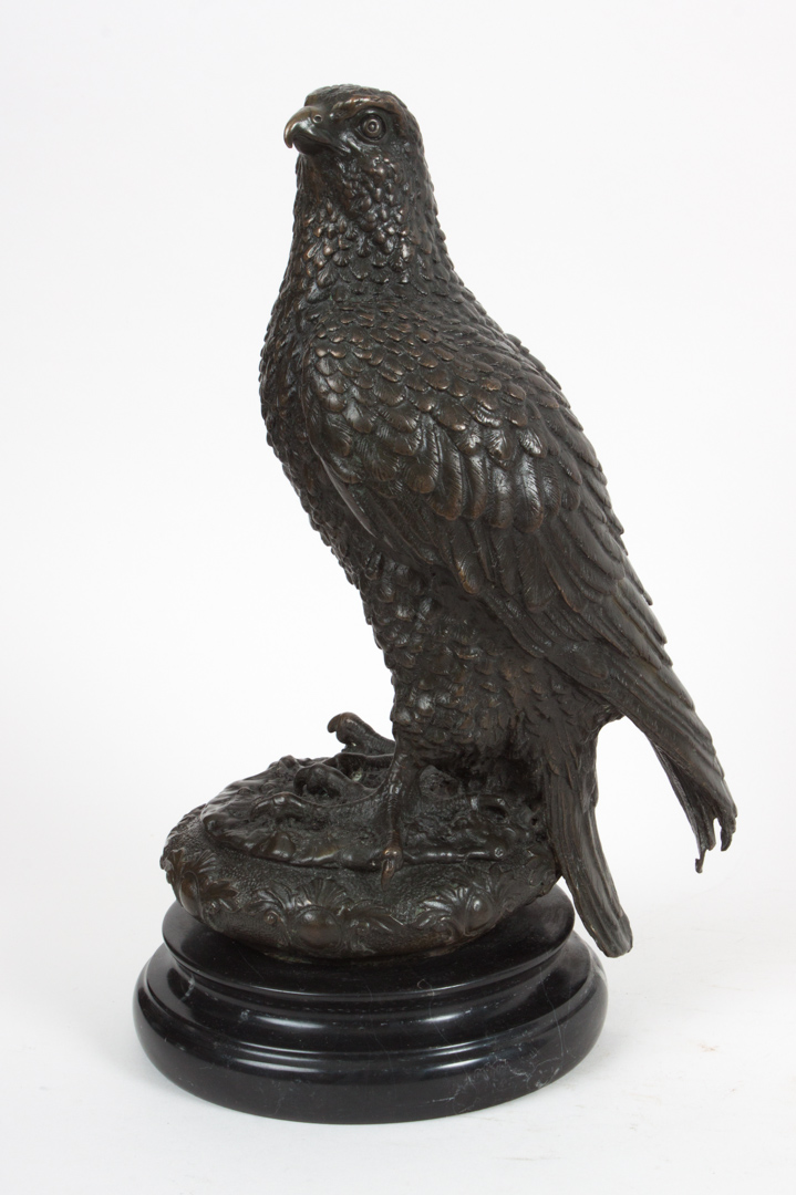 Appraisal: Continental School th c Eagle bronze modeled as eagle perched