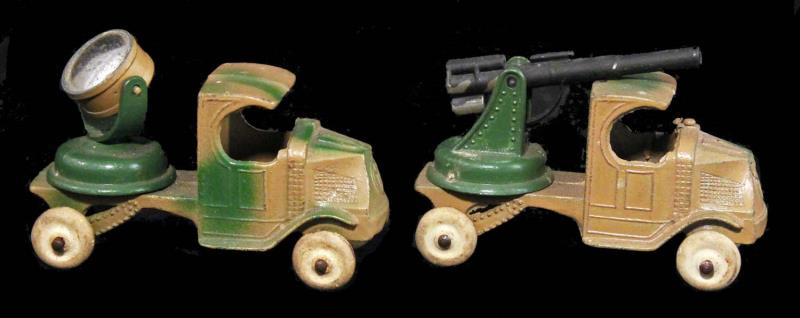 Appraisal: Lot of Tootsietoy Military Mac Trucks Circa s Diecast with