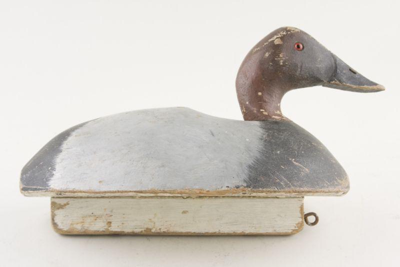 Appraisal: Canvasback Drake Bobtail Decoy by Fred Plithlers Detroit Michigan with