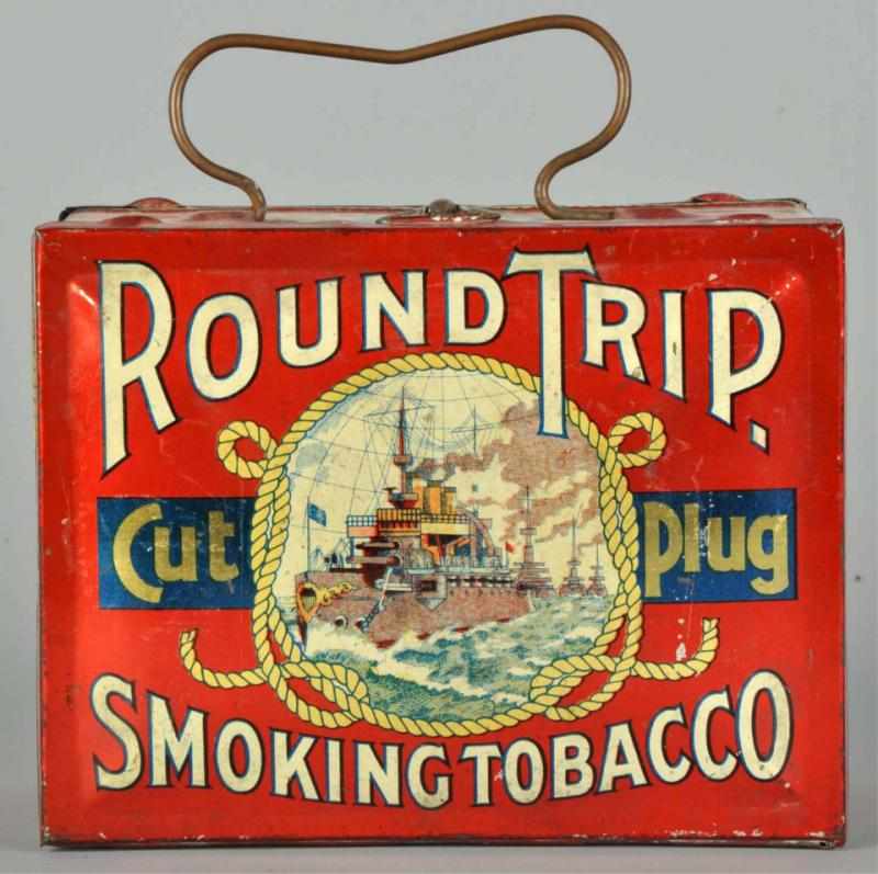 Appraisal: Round Trip Tobacco Lunch Pail Description Good color and shine