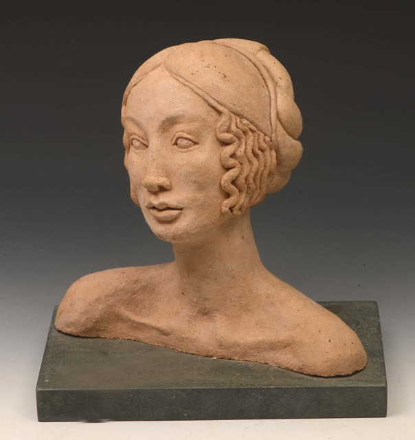 Appraisal: A CLAY PORTRAIT BUST OF A LADY IN THE RENAISSANCE