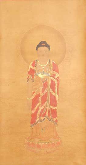 Appraisal: LARGE CHINESE BUDDHA PAINTING Large and very finely detailed Chinese