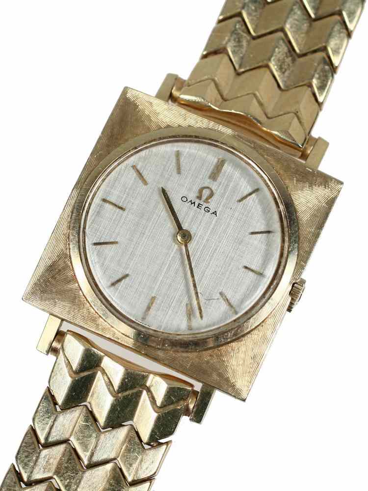 Appraisal: GENT'S WRISTWATCH - Omega K yellow gold ca round silvertone