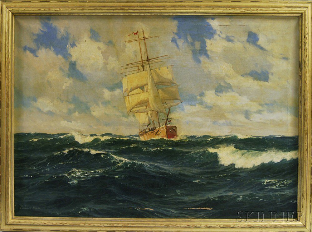 Appraisal: Patrick von Kalckreuth German - Ship at Sea Signed P